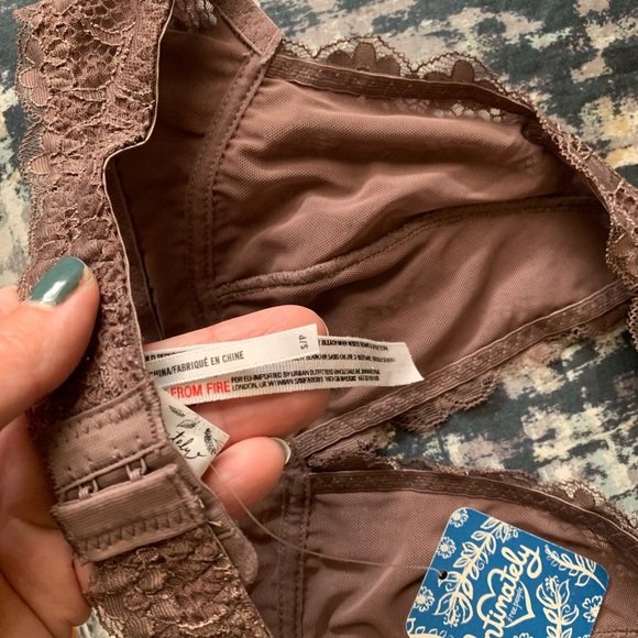 Free people halter bra dusty mauve size s - Picture 3 of 4